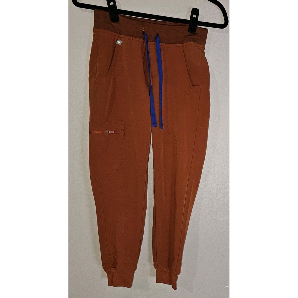FIGS Tech Collect Scrub Joggers Pants Women XXS/Petite 28.25 Inseam 2039 Auburn